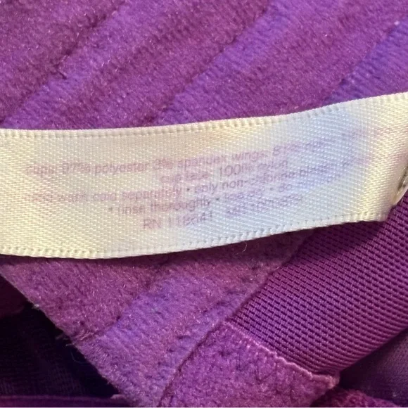 Cacique Purple and Black Lace Bra - Picture 5 of 5